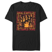 Men's Stranger Things Orange Group Shot Boxed Up Graphic T-Shirt